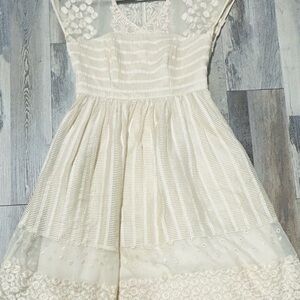 Elegant Cream Kids Dress